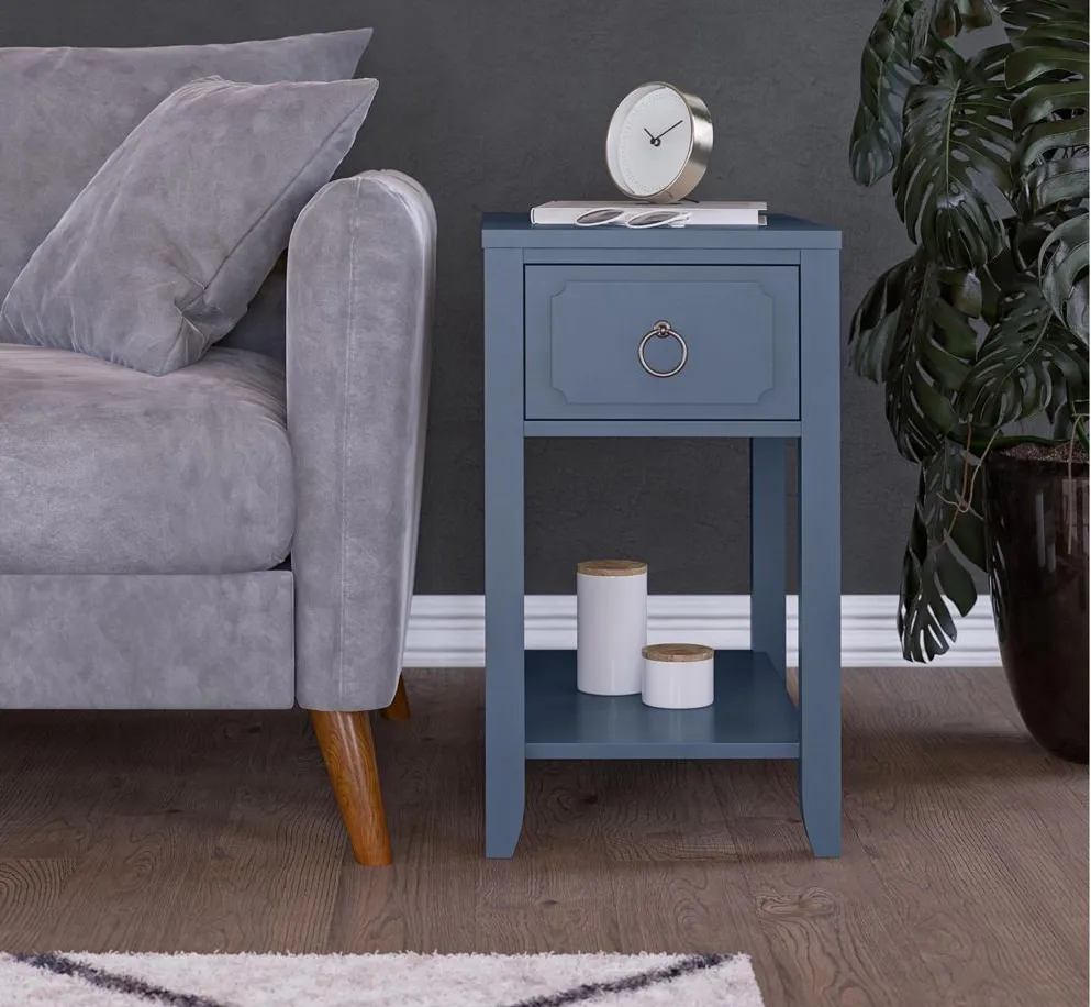 Her Majesty End Table in Blue by DOREL HOME FURNISHINGS