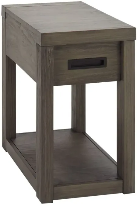 Riata Rectangular Chairside Table in Gray Wash by Riverside Furniture