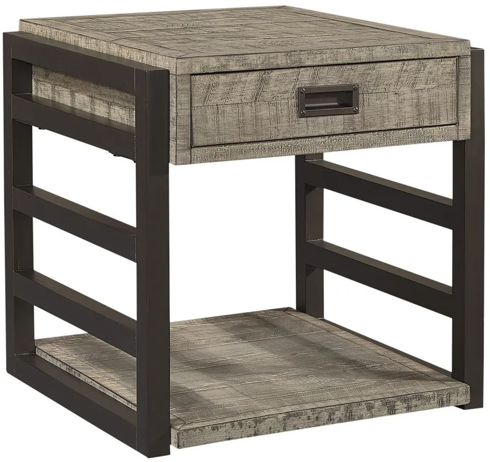 Grayson End Table in Cinder Gray by Aspen Home