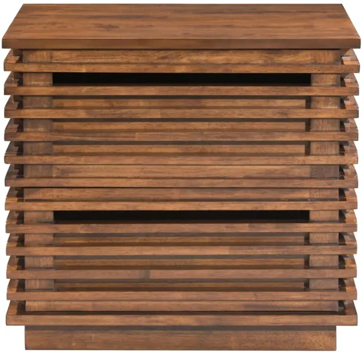 Linea End Table in Walnut by Zuo Modern