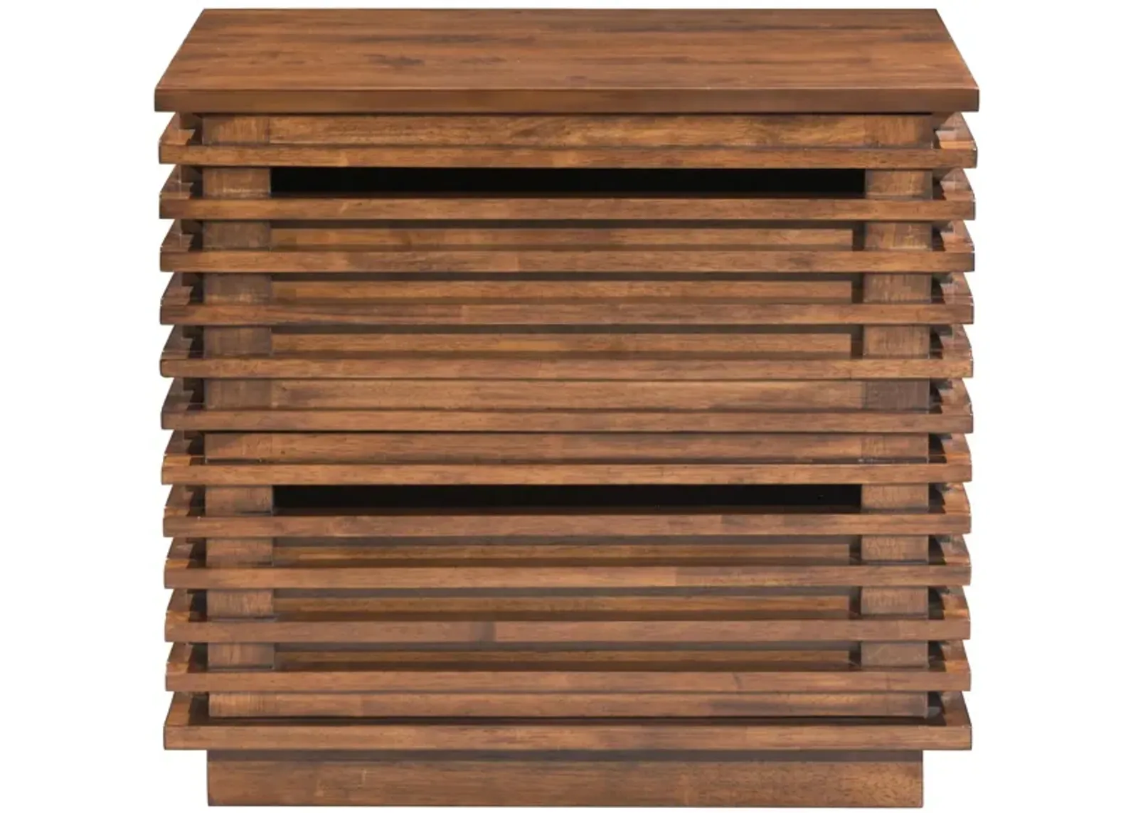 Linea End Table in Walnut by Zuo Modern