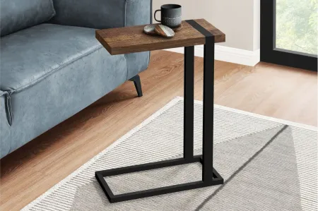 Jodie Rectangular End Table in Brown by Monarch Specialties