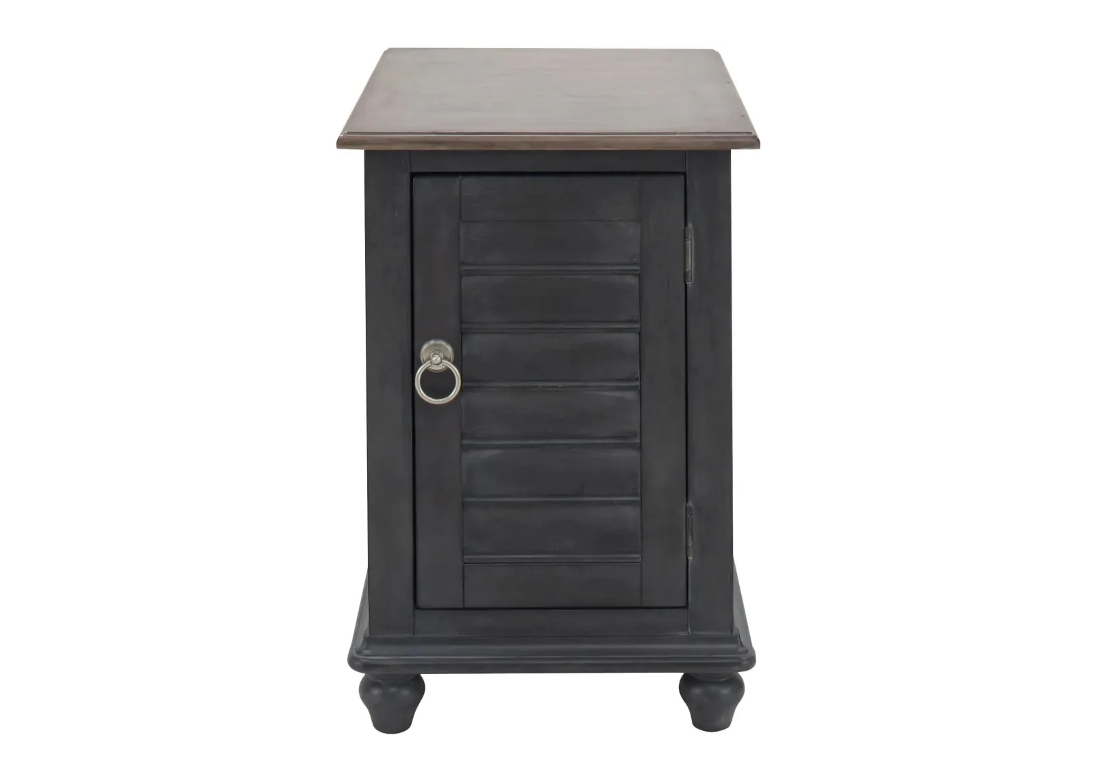 Charleston Rectangular Chairside Table in Slate/Weathered Pine by Liberty Furniture