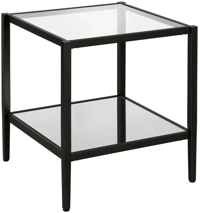 Hera Square Side Table in Blackened Bronze by Hudson & Canal