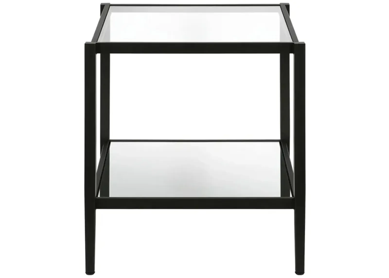 Hera Square Side Table in Blackened Bronze by Hudson & Canal