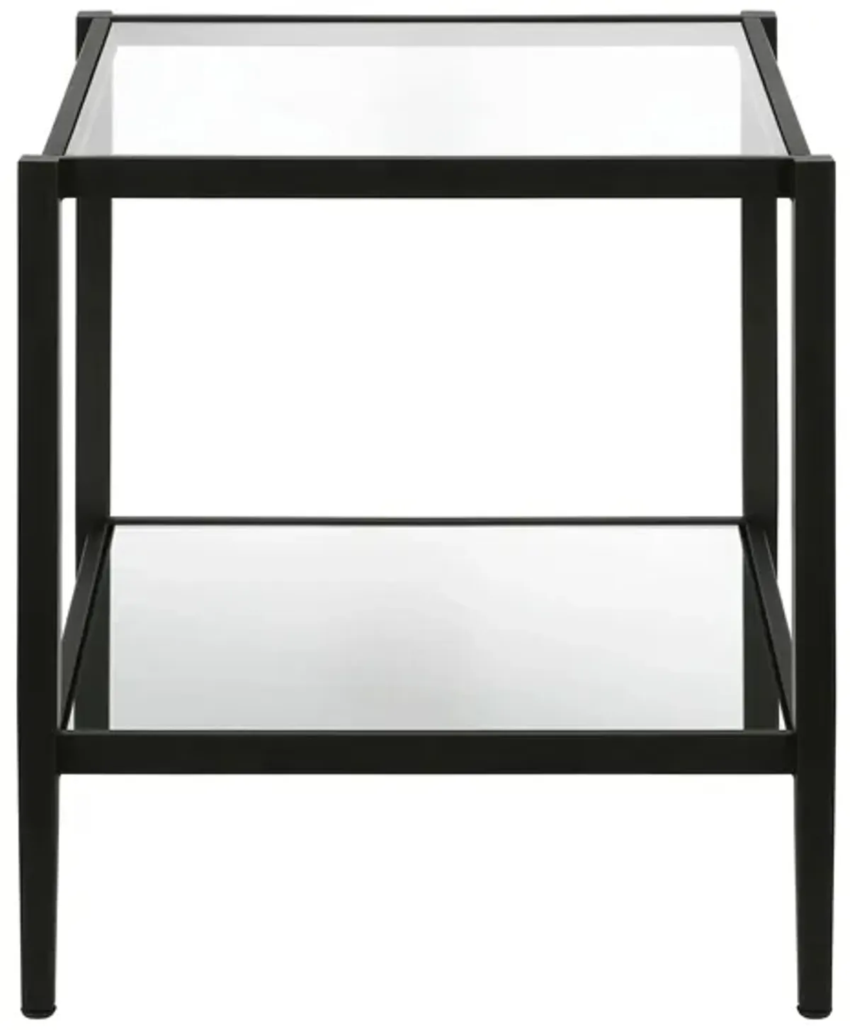 Hera Square Side Table in Blackened Bronze by Hudson & Canal