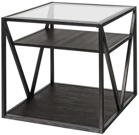 Arista Rectangular End Table in Medium Gray by Liberty Furniture
