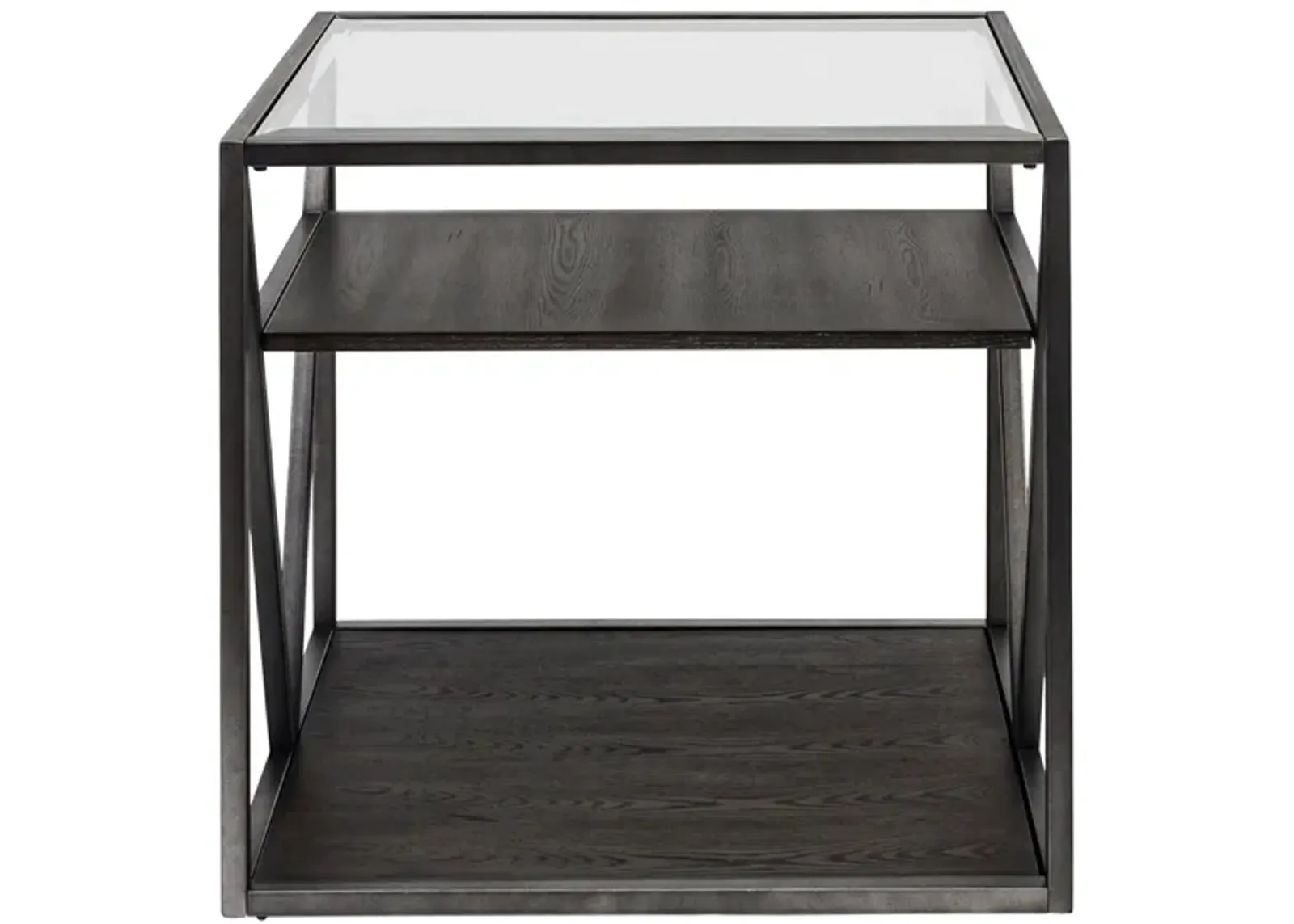 Arista Rectangular End Table in Medium Gray by Liberty Furniture