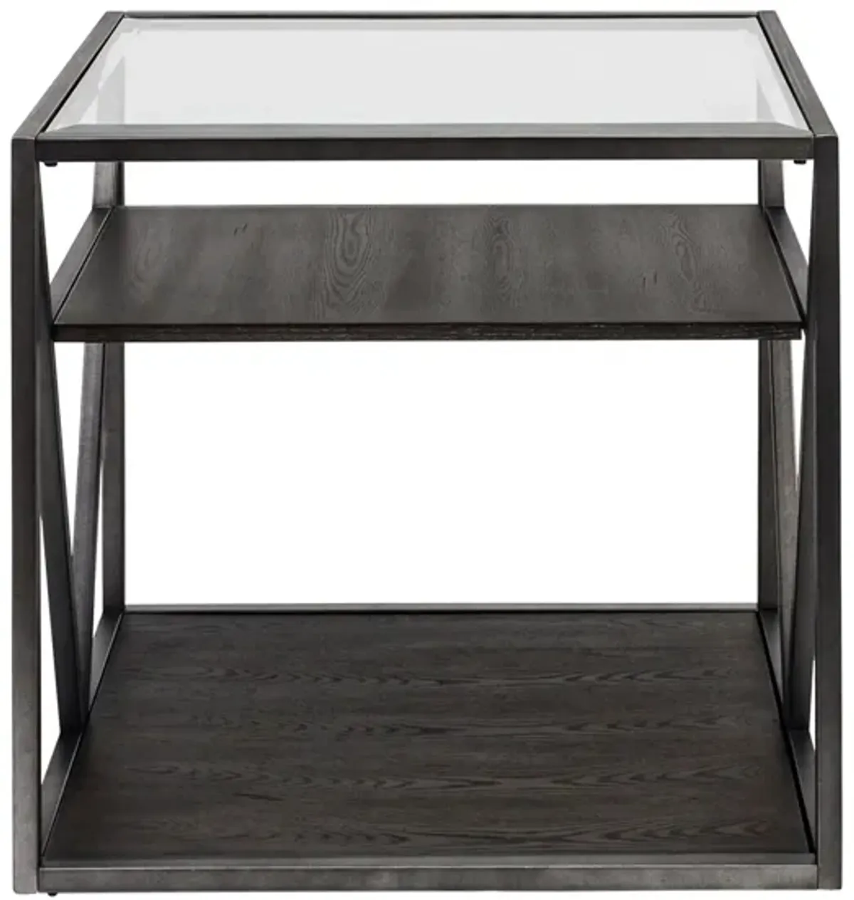 Arista Rectangular End Table in Medium Gray by Liberty Furniture