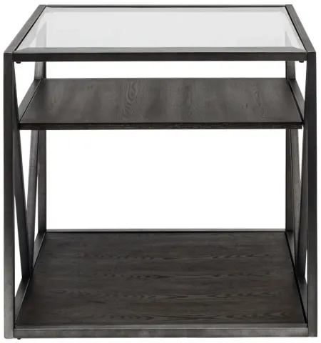 Arista Rectangular End Table in Medium Gray by Liberty Furniture