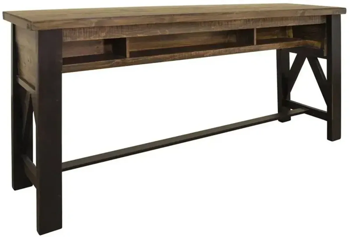 Loft Brown Sofa Table in Brown by International Furniture Direct