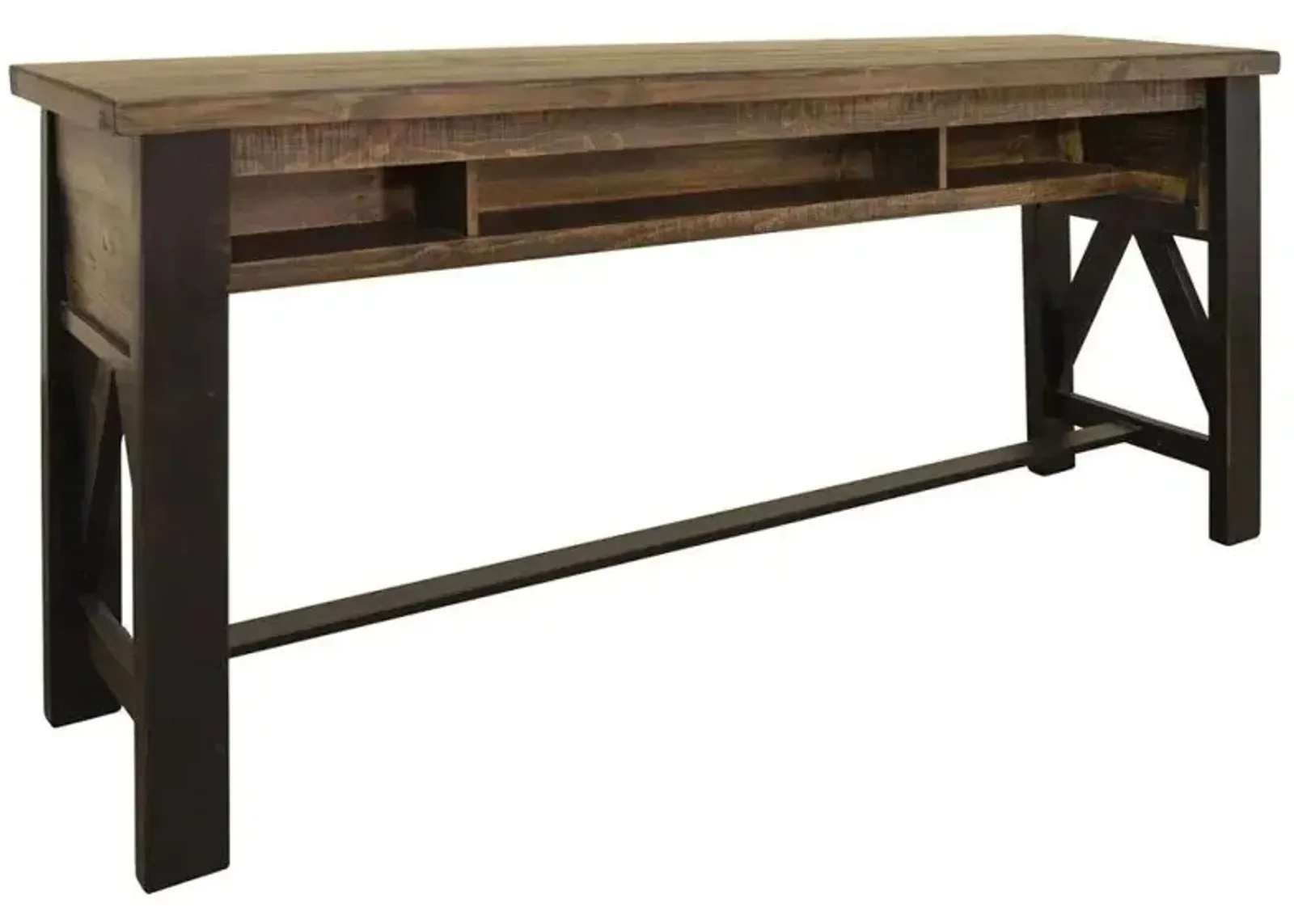 Loft Brown Sofa Table in Brown by International Furniture Direct