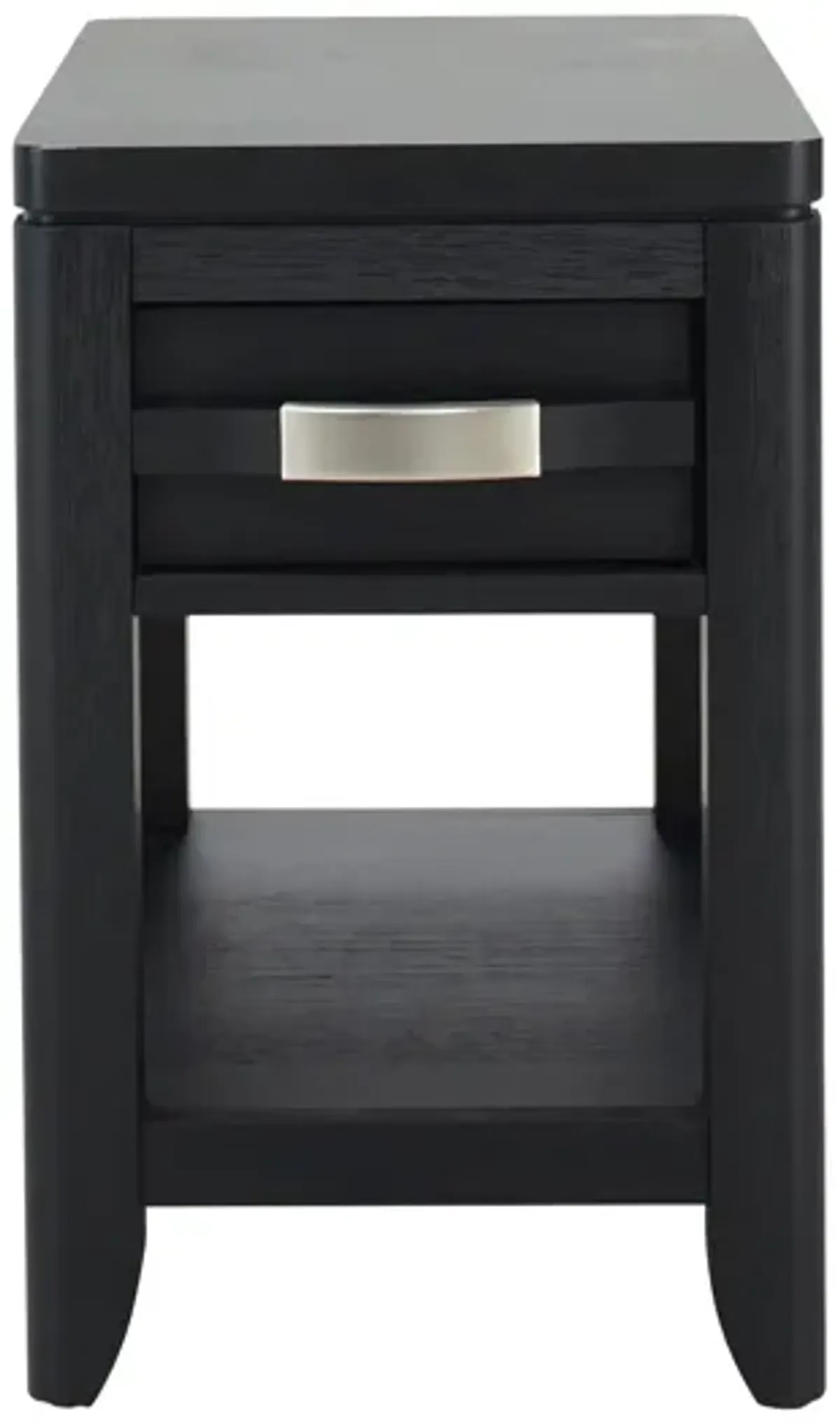 Adir Chairside Table in Black by Davis Intl.