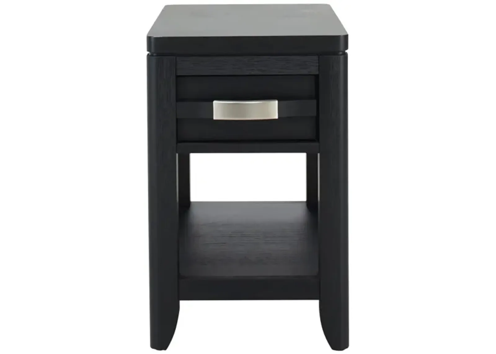 Adir Chairside Table in Black by Davis Intl.