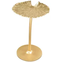 Lily Side Table in Gold by Zuo Modern