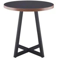 Courtdale Round End Table in Black by New Pacific Direct