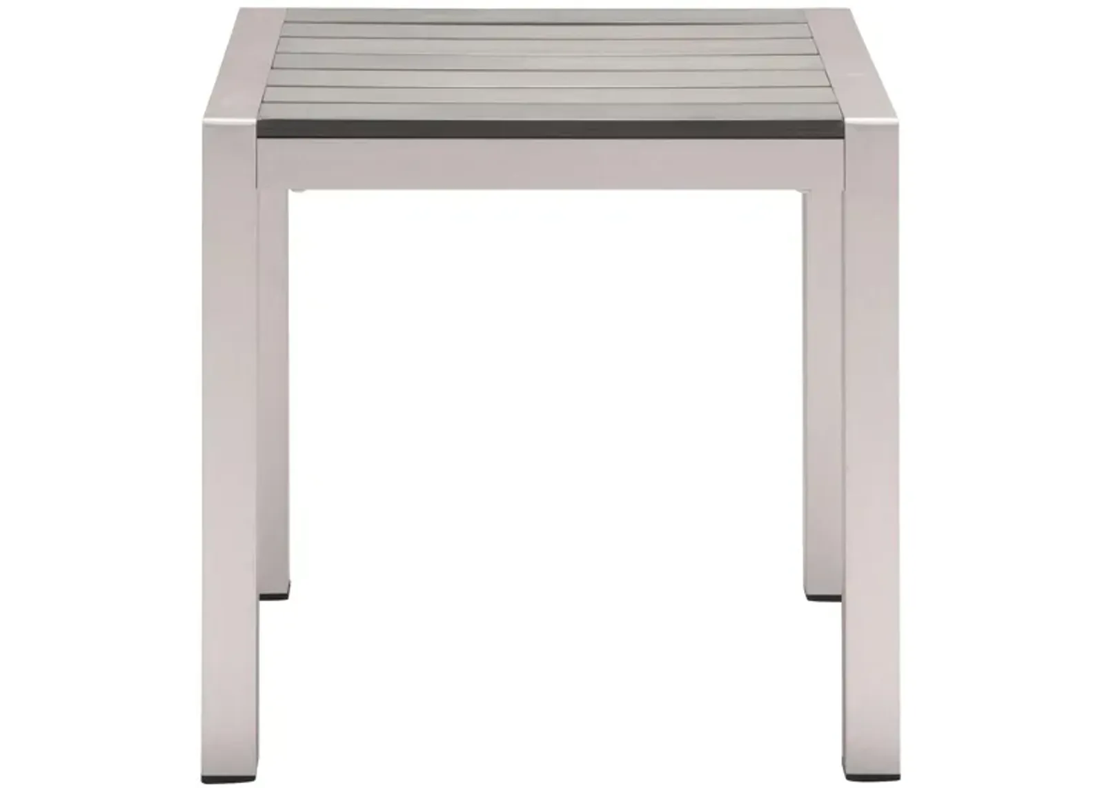 Cosmopolitan Side Table in Silver by Zuo Modern