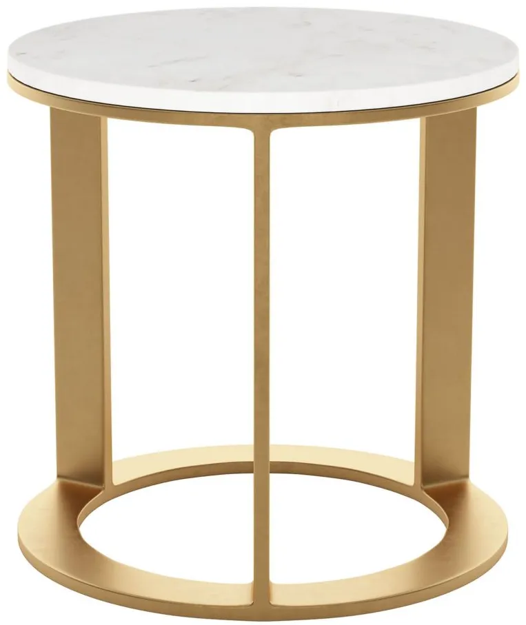 Helena Side Table in White by Zuo Modern