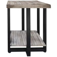 Old Wood End Table in Light Gray by International Furniture Direct