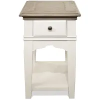 Myra Chairside Table in Natural/Paperwhite by Riverside Furniture