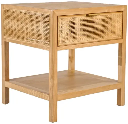 Rattan Side Table in Natural by LH Imports Ltd
