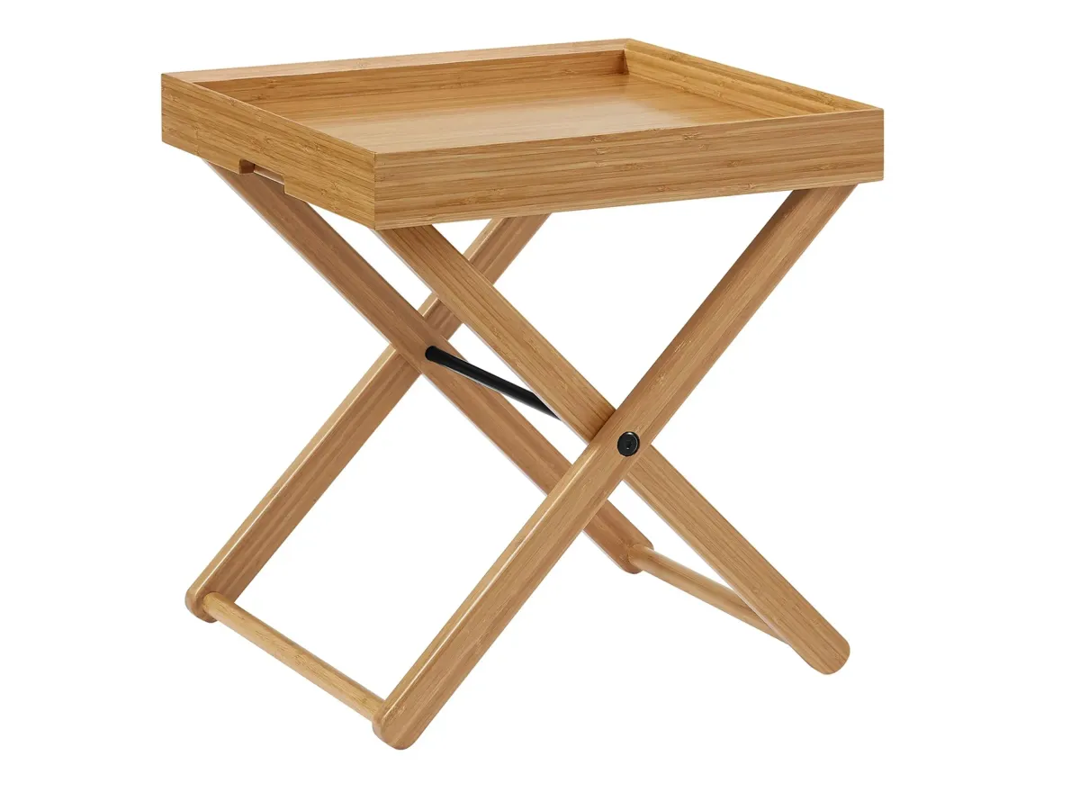 Accents Teline Tray Table in Caramelized by Greenington