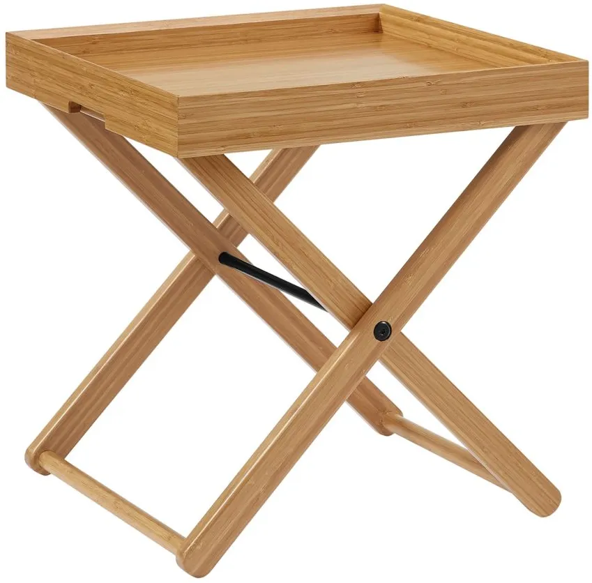 Accents Teline Tray Table in Caramelized by Greenington