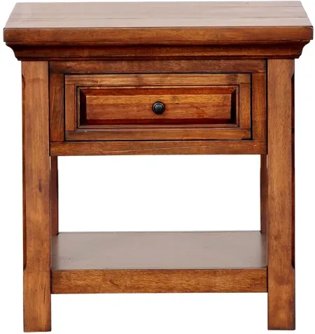 HillCrest End Table in Old Chestnut by Napa Furniture Design
