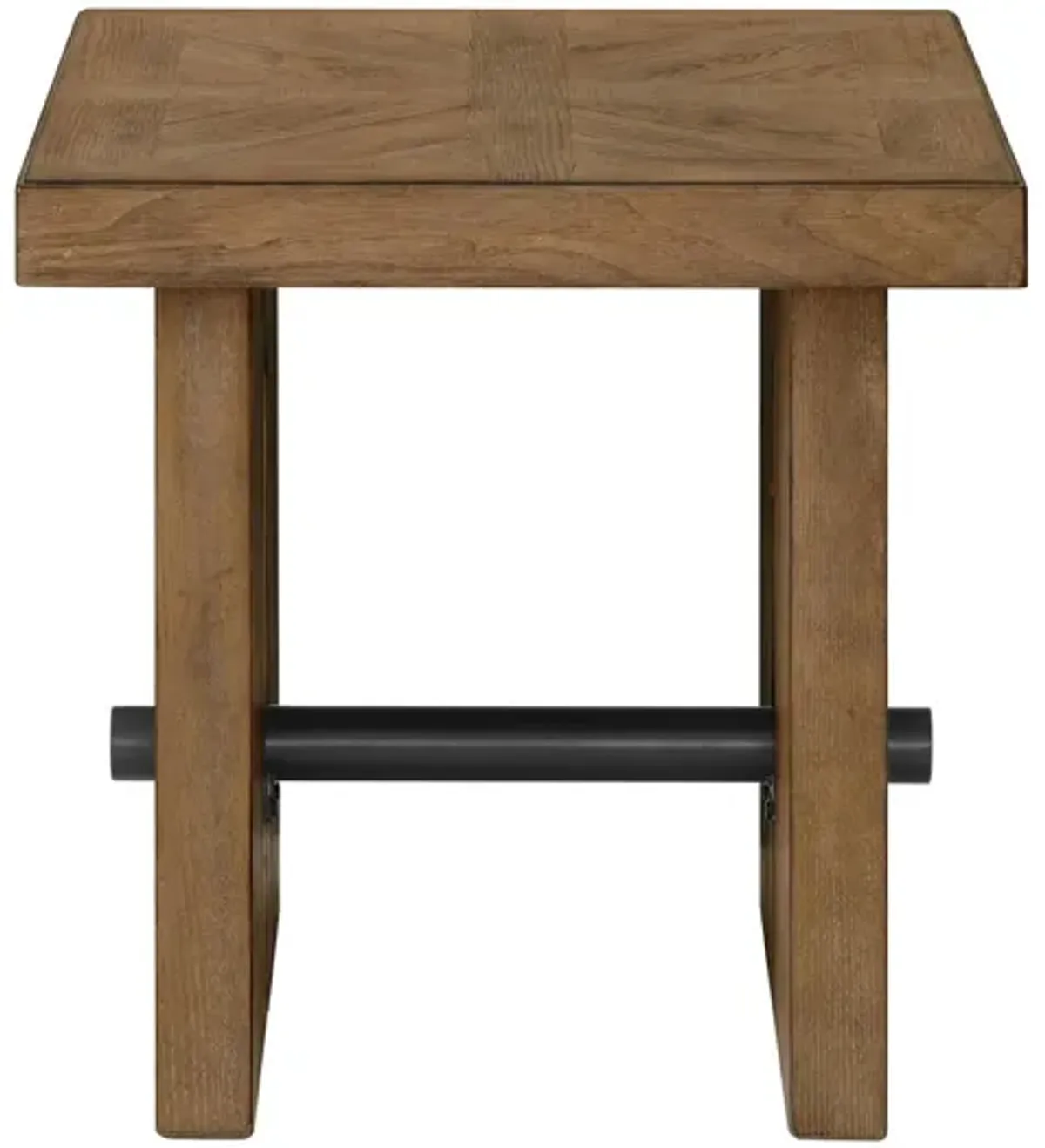 Landmark End Table in Weathered Oak by Intercon