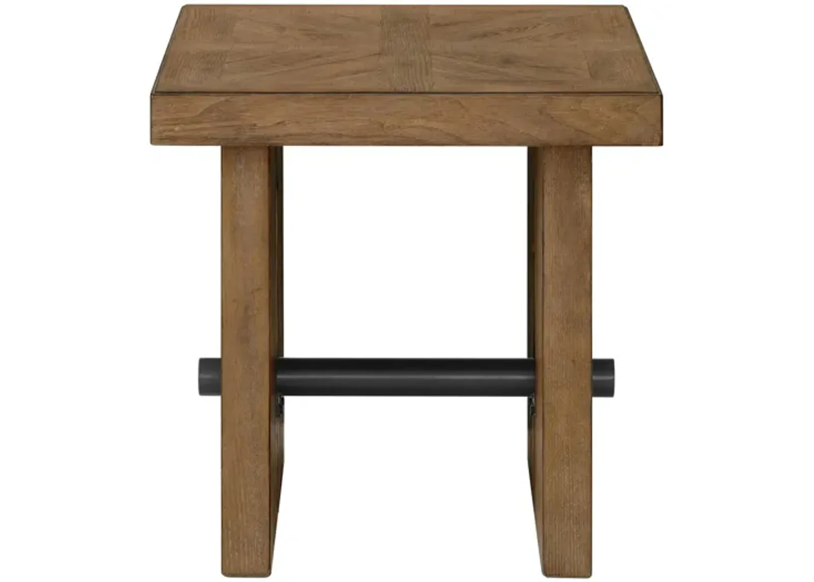 Landmark End Table in Weathered Oak by Intercon