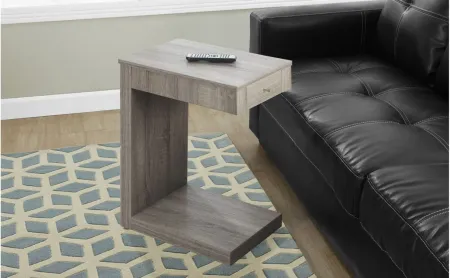 Pierce Rectangular Accent Table in Dark Taupe by Monarch Specialties