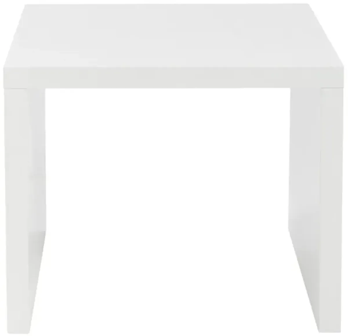 Abby 24" Side Table in White by EuroStyle