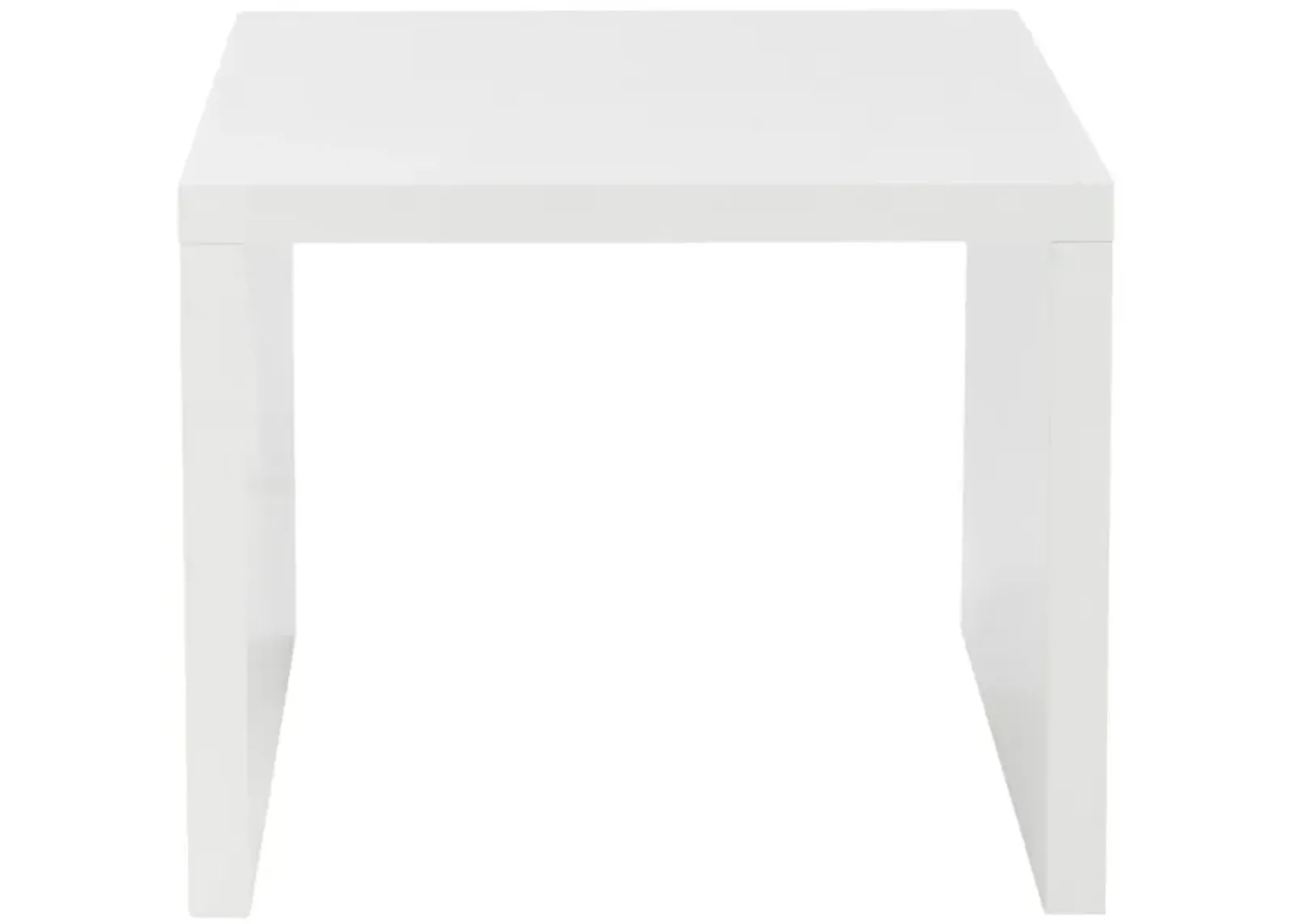 Abby 24" Side Table in White by EuroStyle