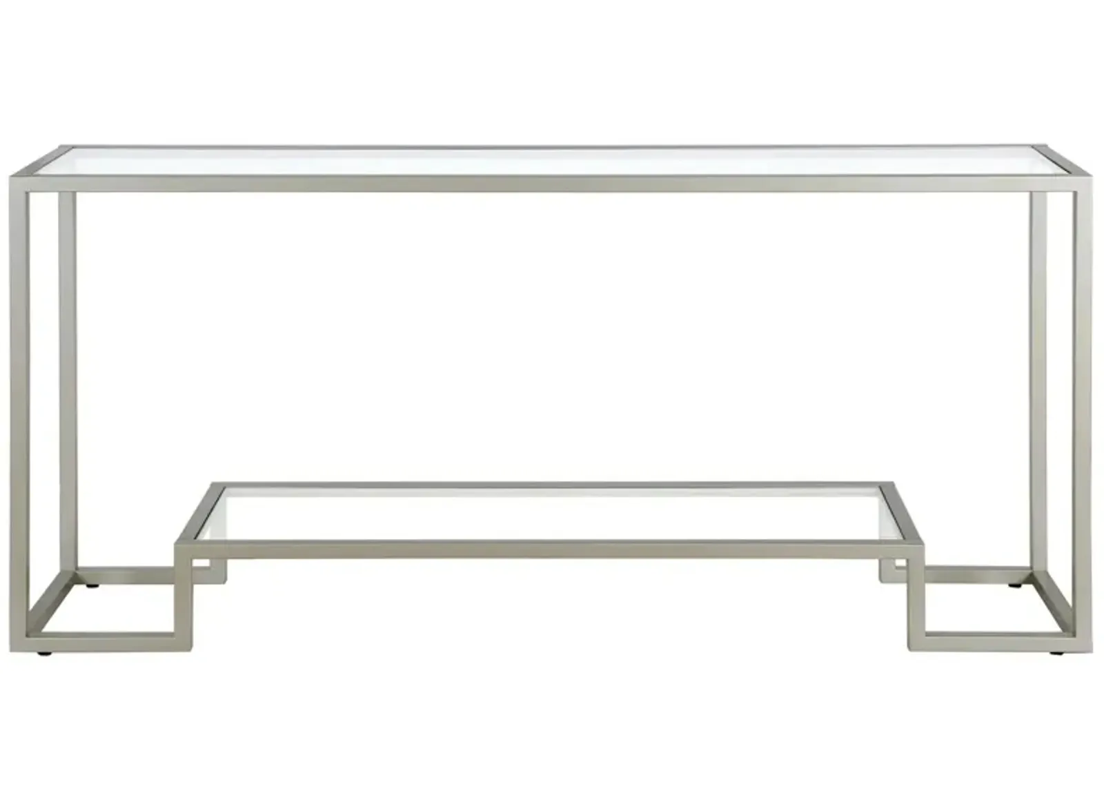 Anne Console Table in Satin Nickel by Hudson & Canal