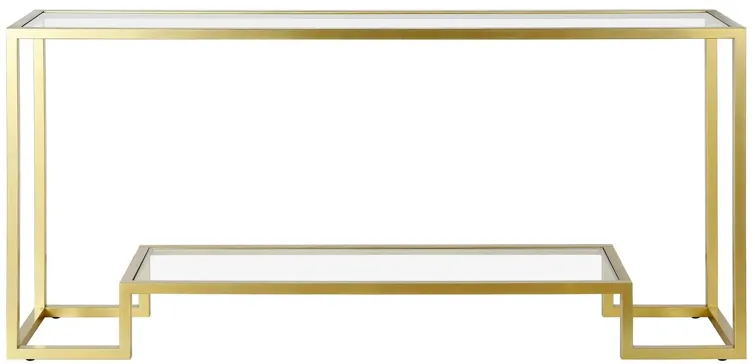 Anne Console Table in Gold by Hudson & Canal