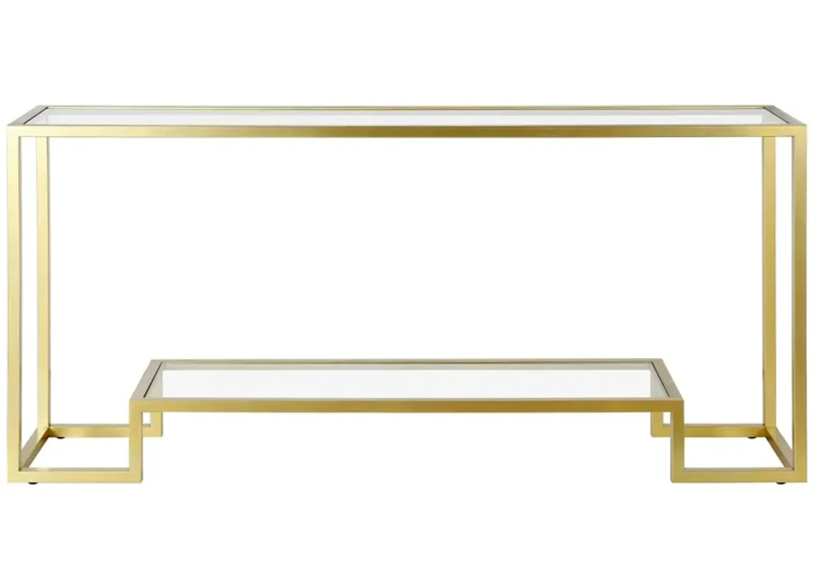 Anne Console Table in Gold by Hudson & Canal