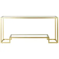 Anne Console Table in Gold by Hudson & Canal