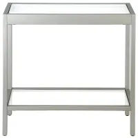 Laney Side Table in Satin Nickel by Hudson & Canal