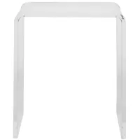 Veobreen 16" Side Table in Clear by EuroStyle