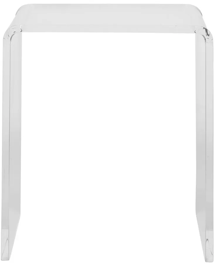 Veobreen 16" Side Table in Clear by EuroStyle