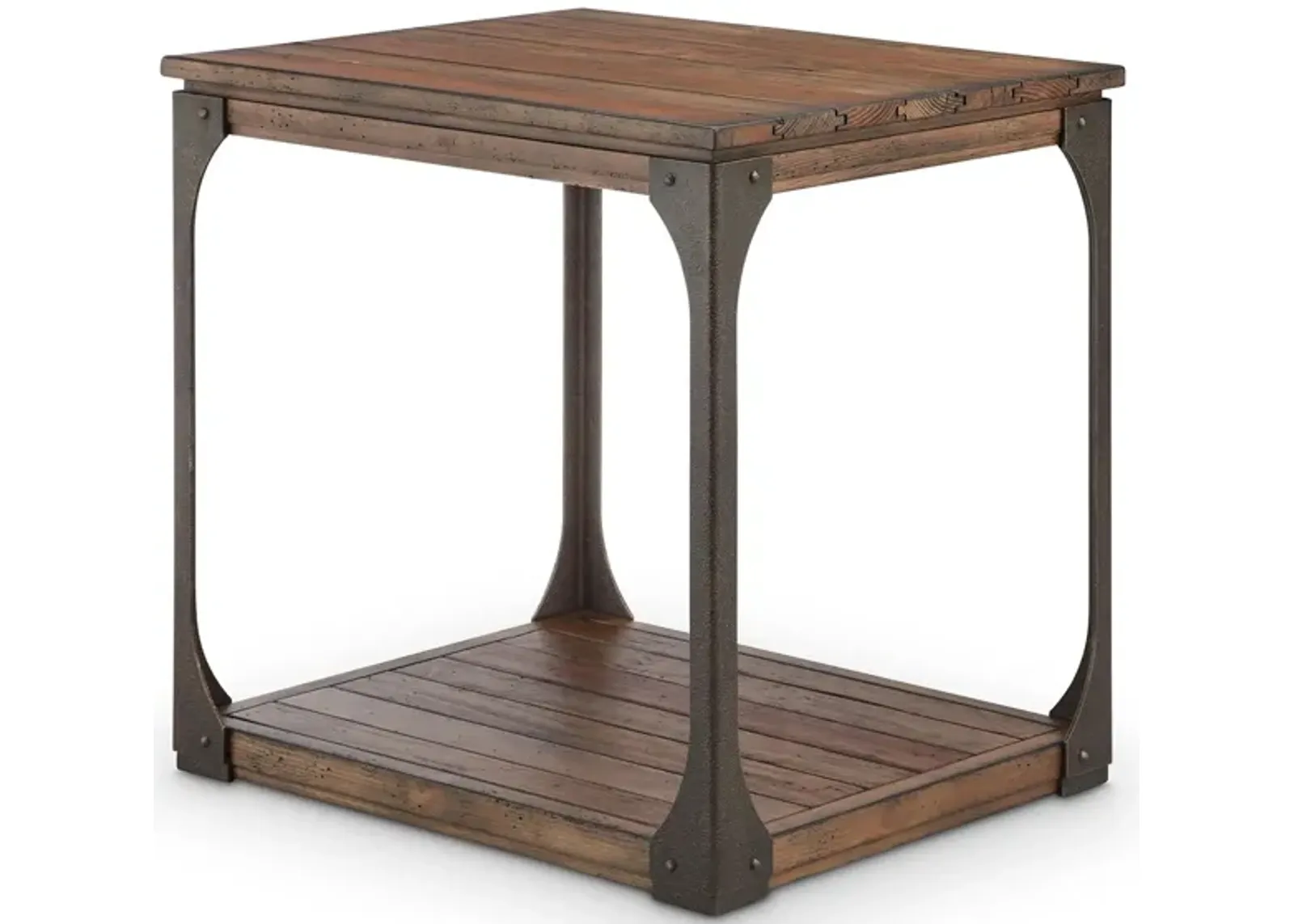 Monarch Montgomery End Table in Bourbon, Aged Iron by Magnussen Home