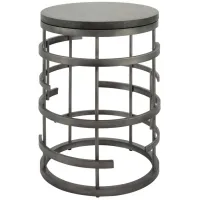Collington Round Chairside Table in Gray by Flexsteel
