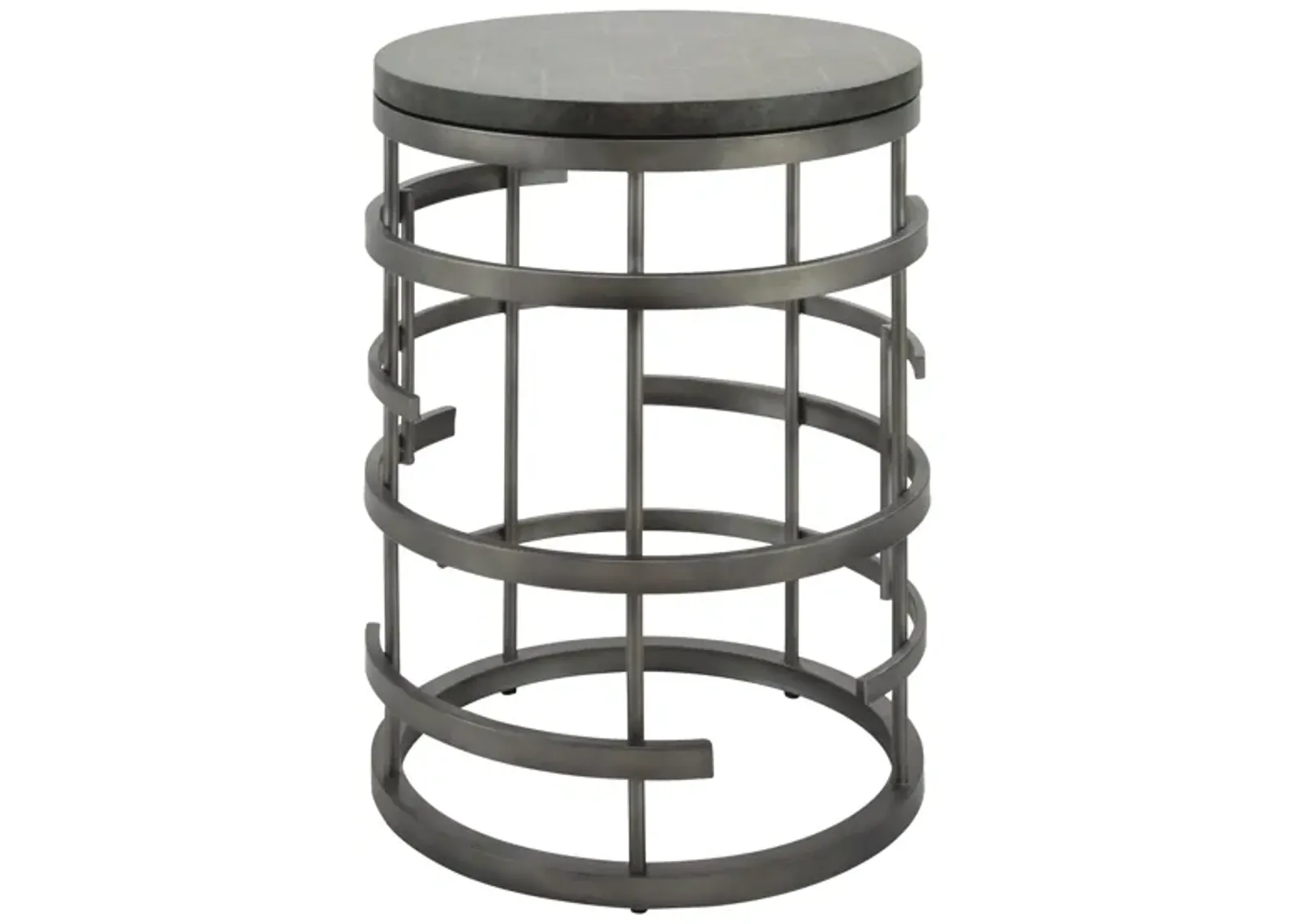 Collington Round Chairside Table in Gray by Flexsteel