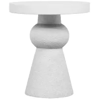 Lupita Side Table in White by Tov Furniture