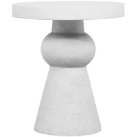 Lupita Side Table in White by Tov Furniture