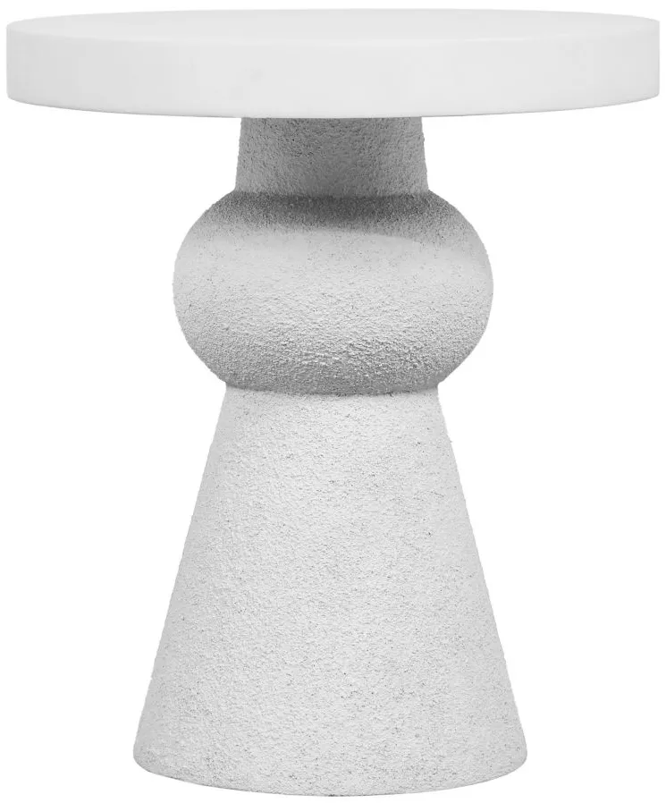 Lupita Side Table in White by Tov Furniture