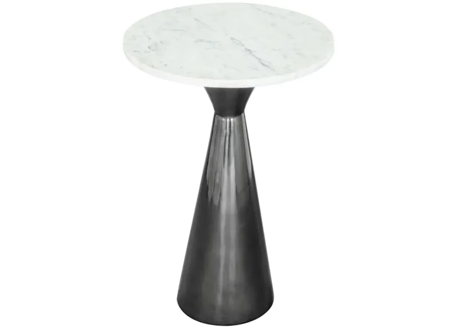 Tim Side Table in White by Zuo Modern