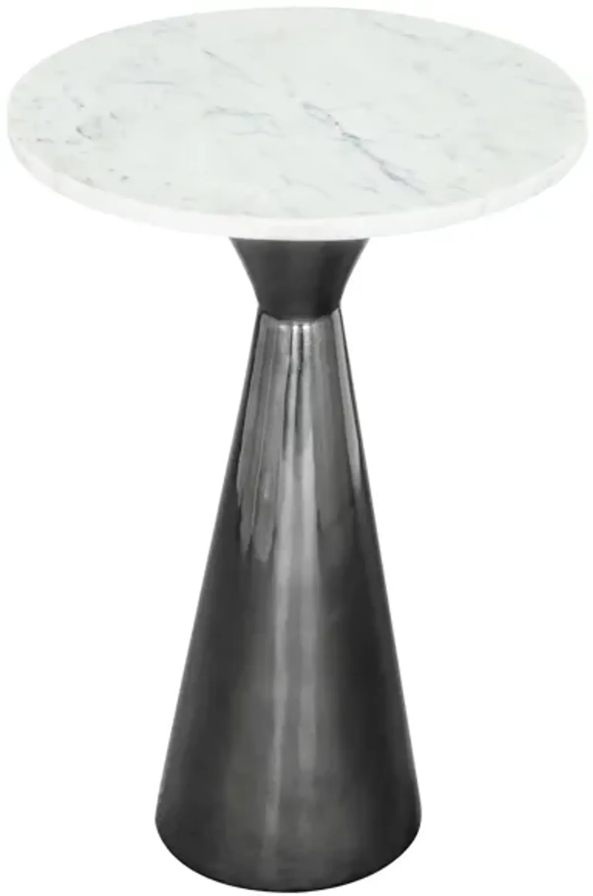 Tim Side Table in White by Zuo Modern