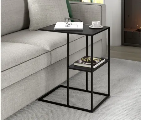 Zinnia Side Table in Blackened Bronze by Hudson & Canal