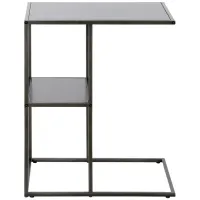 Zinnia Side Table in Gunmetal Gray by Hudson & Canal
